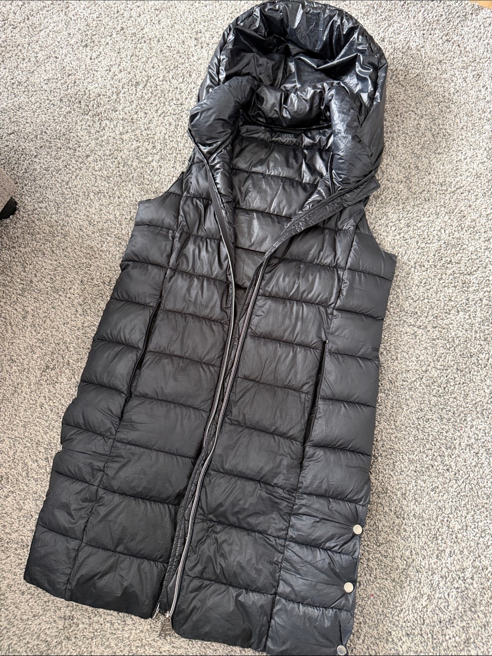 Esprit Black Quilted Puffer Jacket